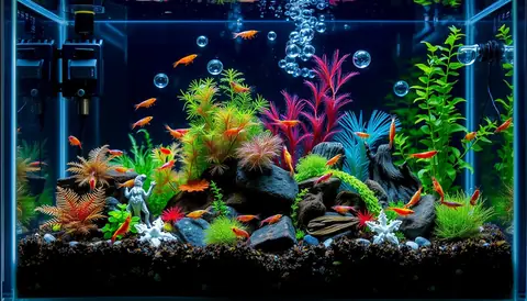 Bepflanztes Nano-Aquarium