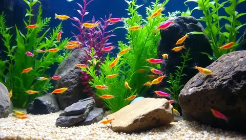 Garnelen im bepflanzten Aquarium